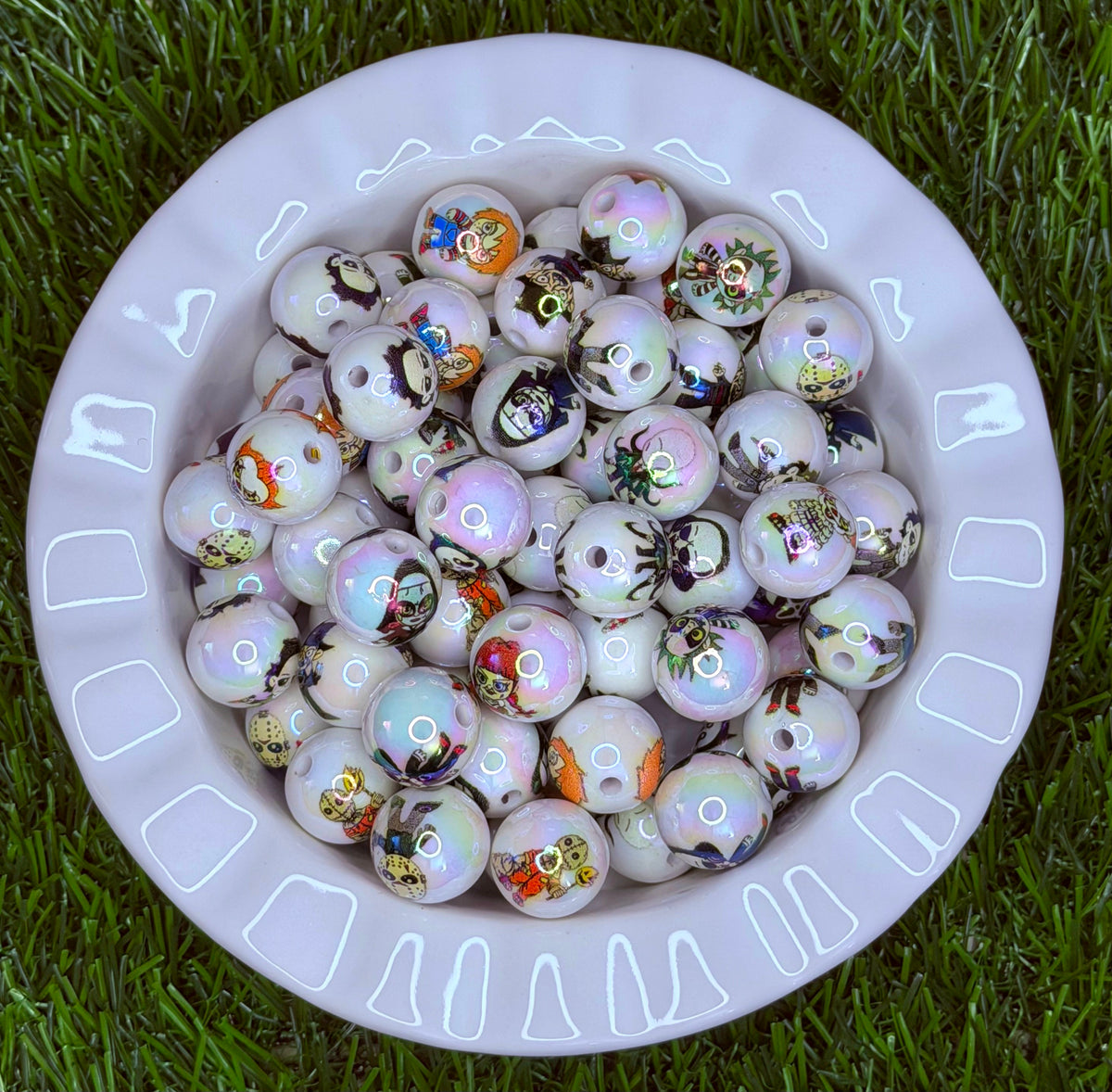 Spooky Character Mix Acrylic Beads – 5 Pack