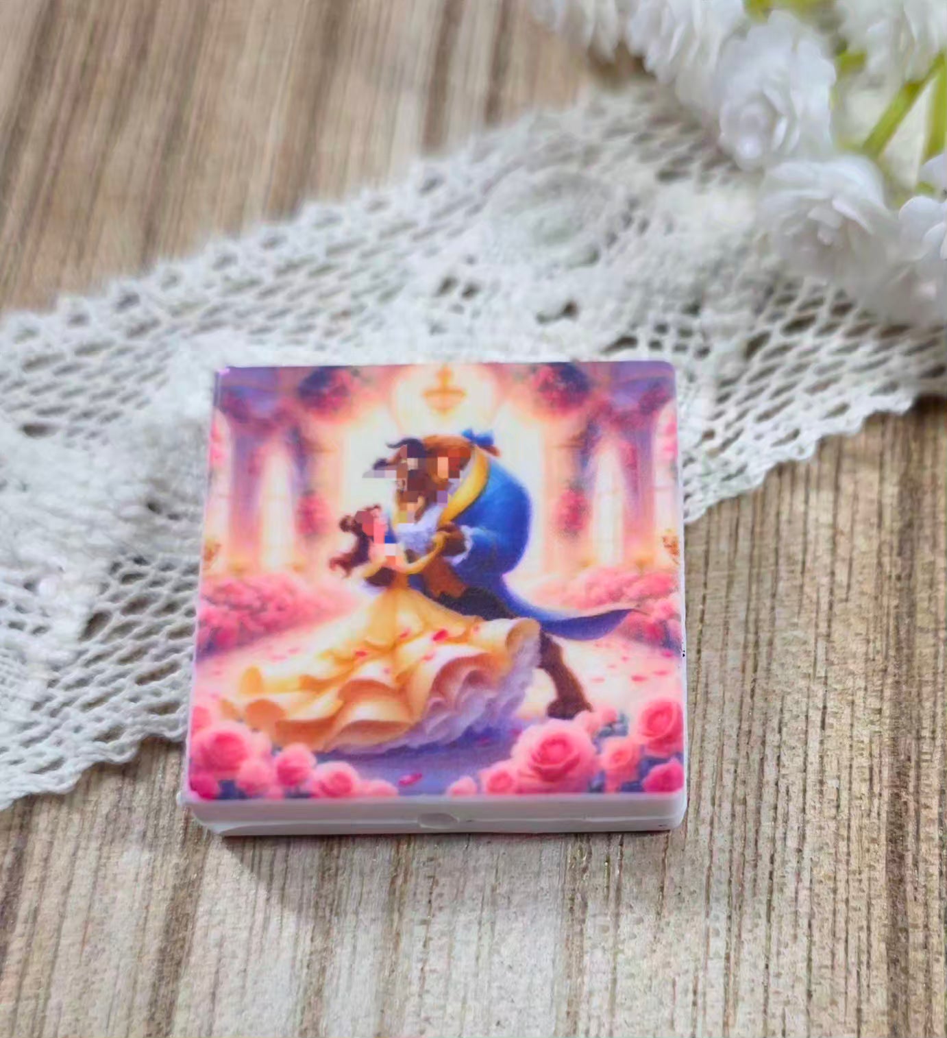Enchanted Rose Ballroom Silicone Focal Bead – Fairytale Inspired Design