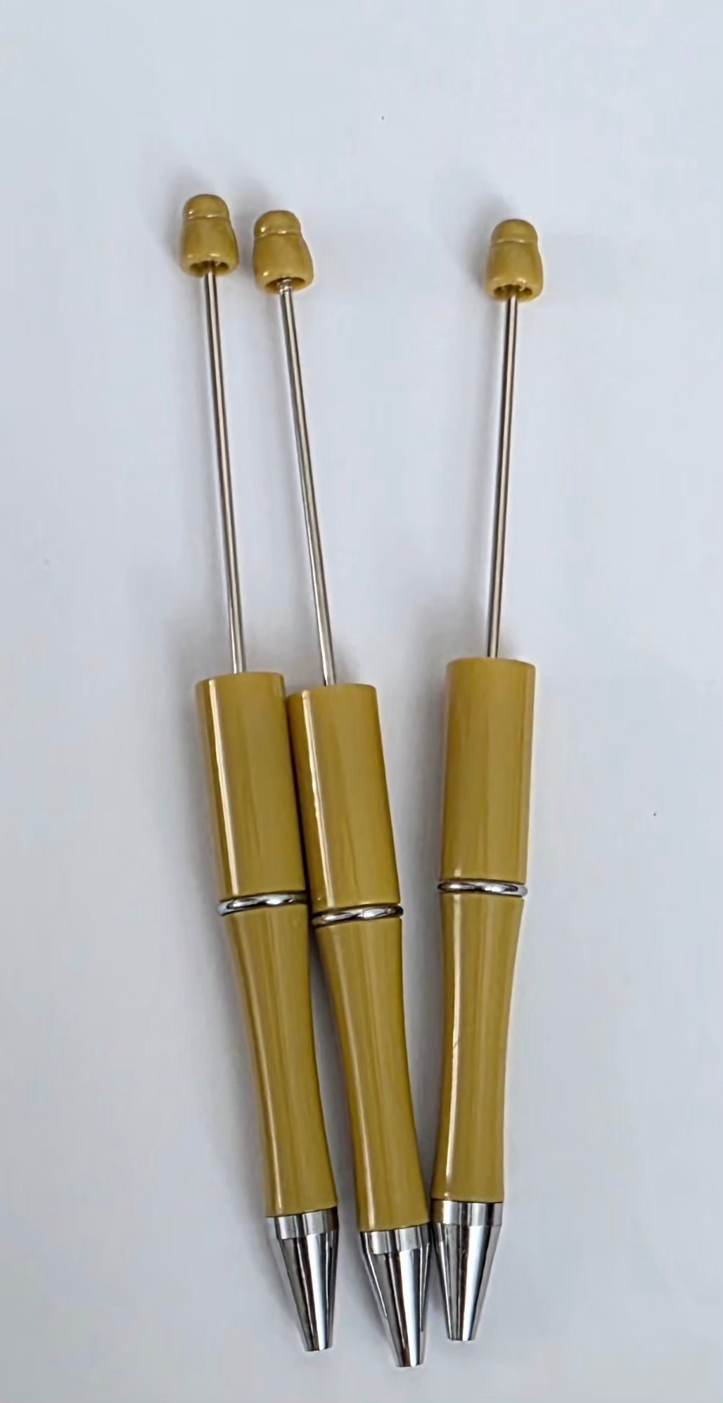 Yellow Beadable Pen Blank – Black Ink