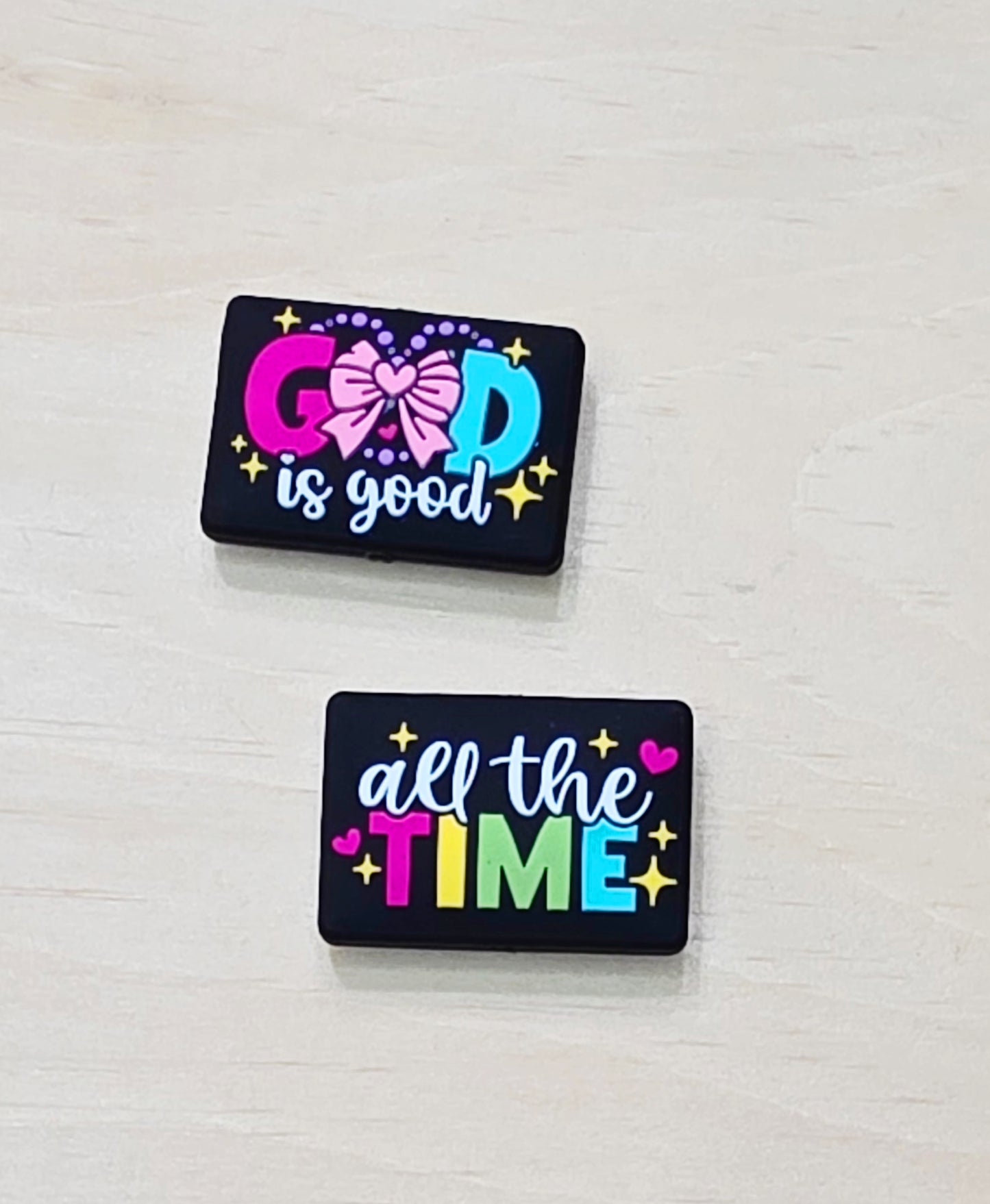 God is good all the time silicone focal bead - A460 and A461