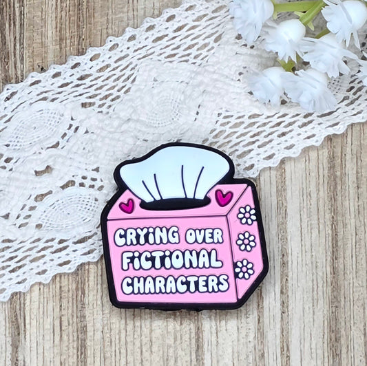 Crying Over Fictional Characters Silicone Focal Bead | Bookish Reader Gift