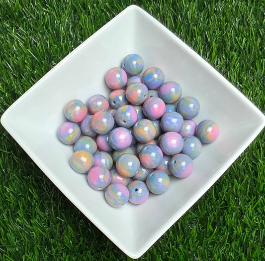 Unicorn Milk 16mm Acrylic Beads – 10 Pack