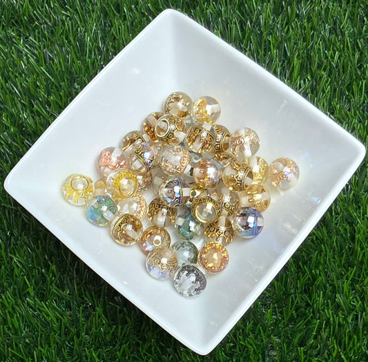 Royal Princess – 16mm Crown Acrylic Bead Mix – 10 Pack