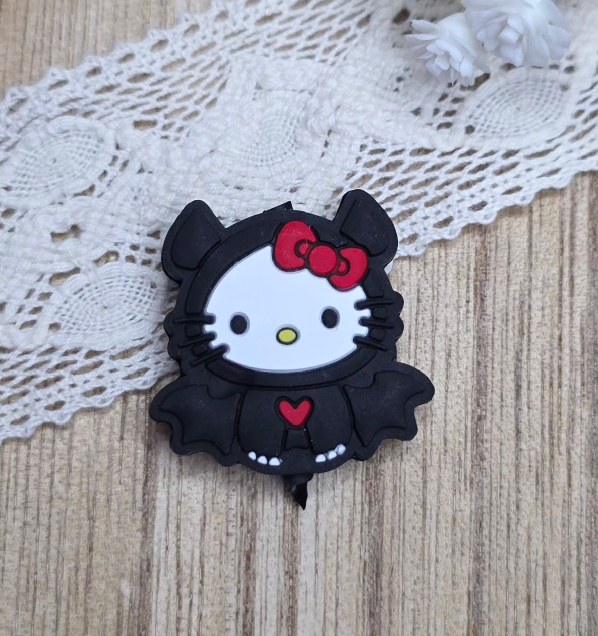 Spooky & Cute Kitty Silicone Focal Bead