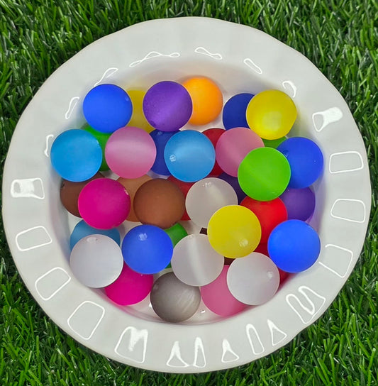 20mm Frosted Acrylic Beads – 4 Pack
