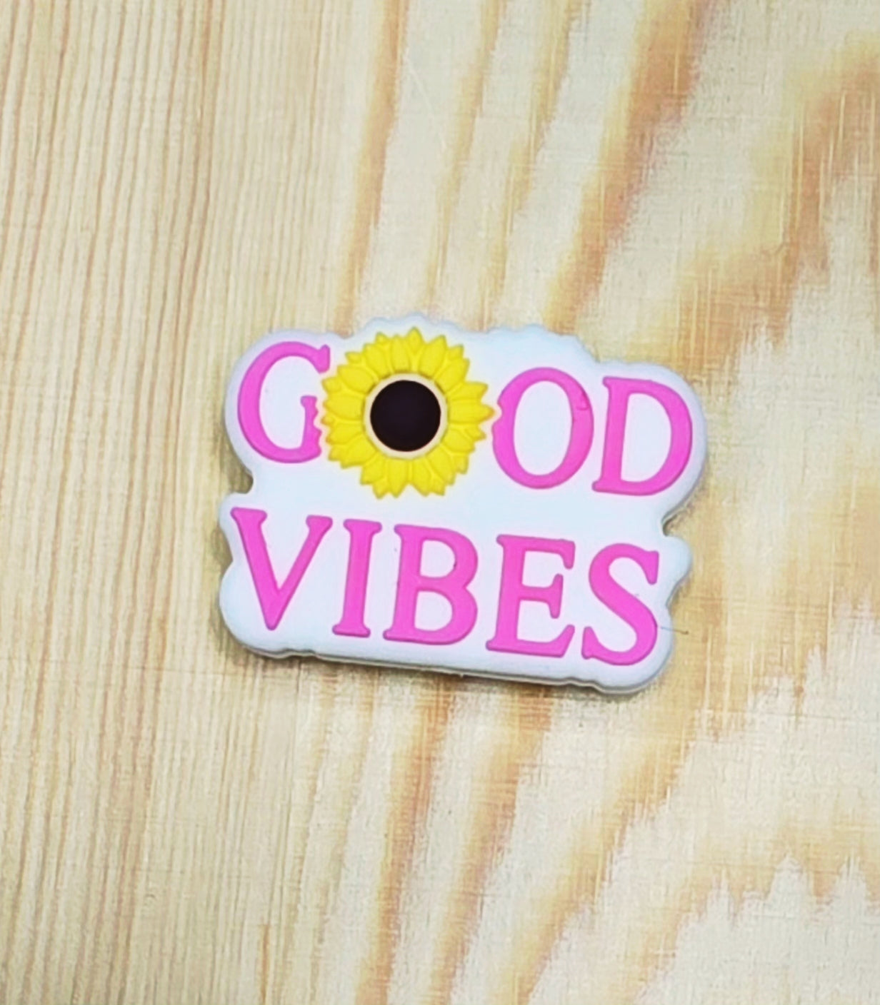 Good vibes silicone focal bead - Sunflower focal bead - A110