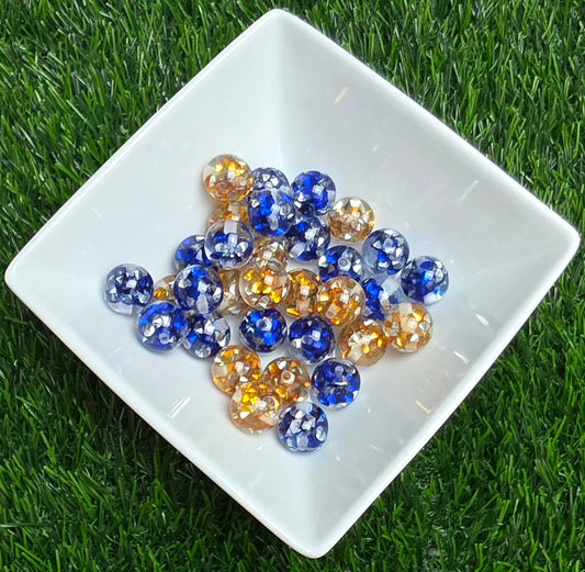 Royal Gala — Blue & Gold — 10 beads