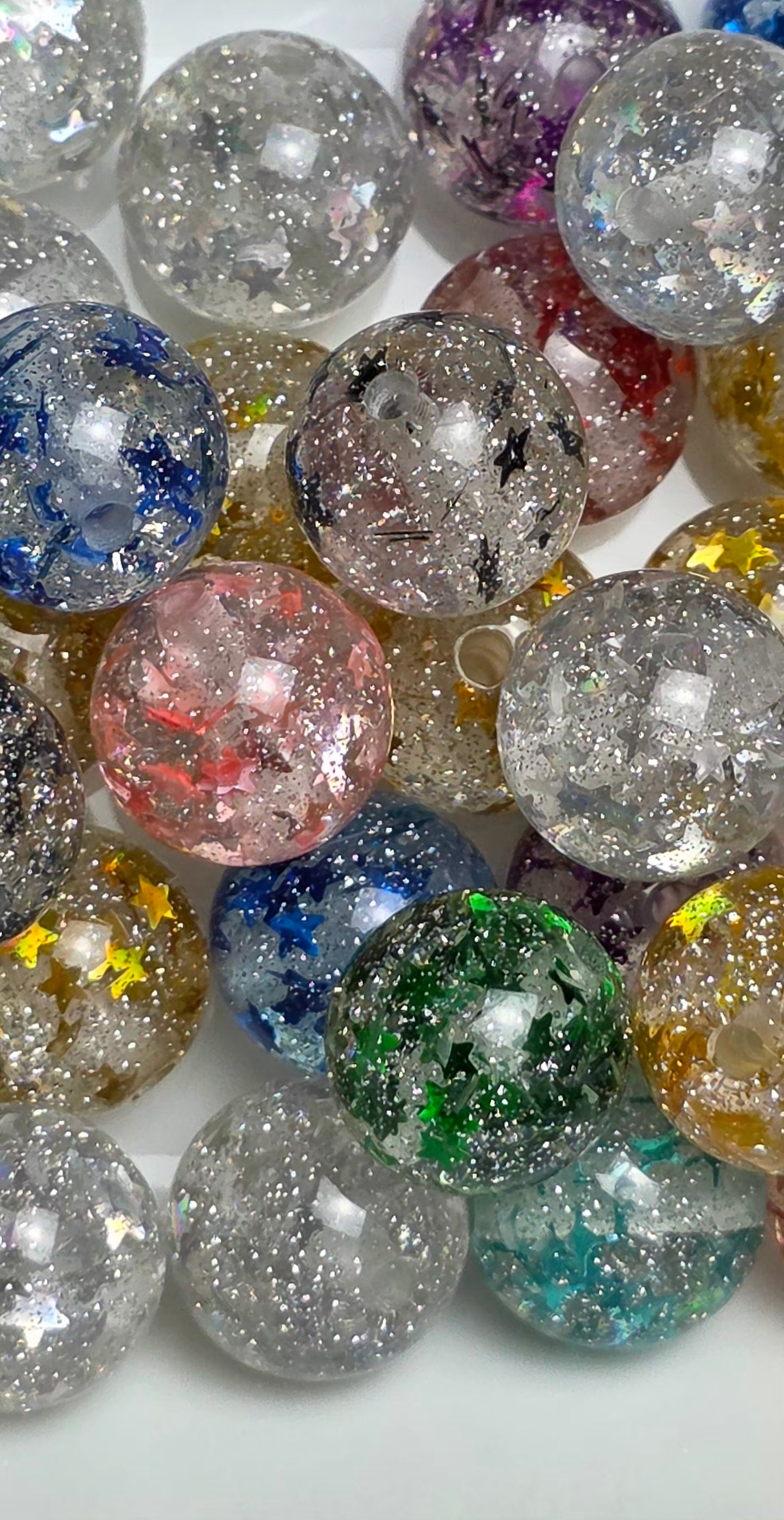 Wish Upon a Star Acrylic Bead Mix – 16mm – 10 Pack
