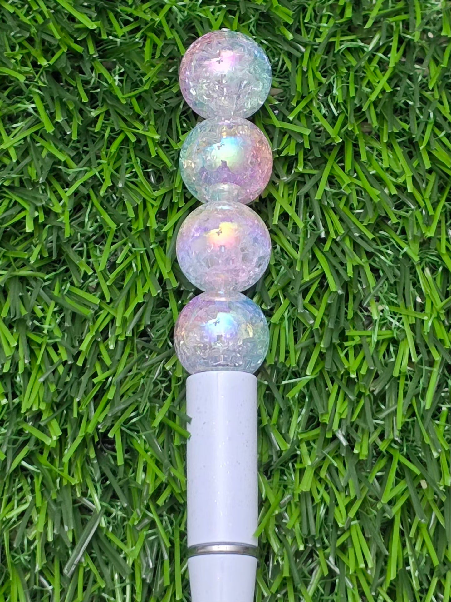 16MM Pastel Pink & Blue Iridescent Acrylic Beads – 5 Piece Pack