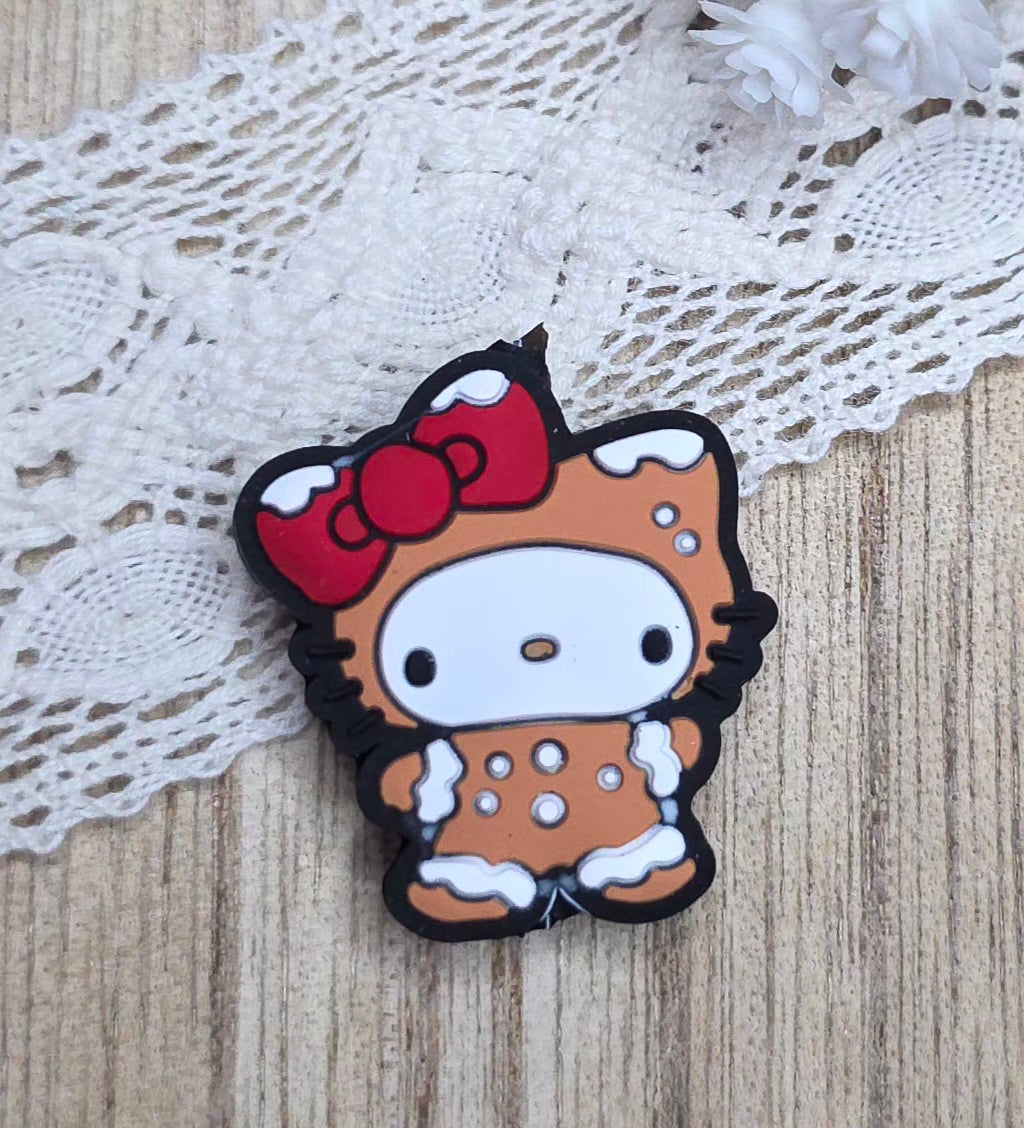 Spooky & Cute Kitty Silicone Focal Bead