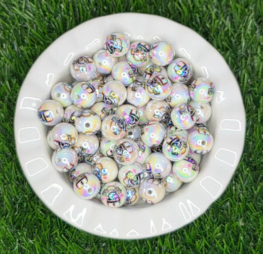Dead Money Skull Acrylic Beads – 5 Pack