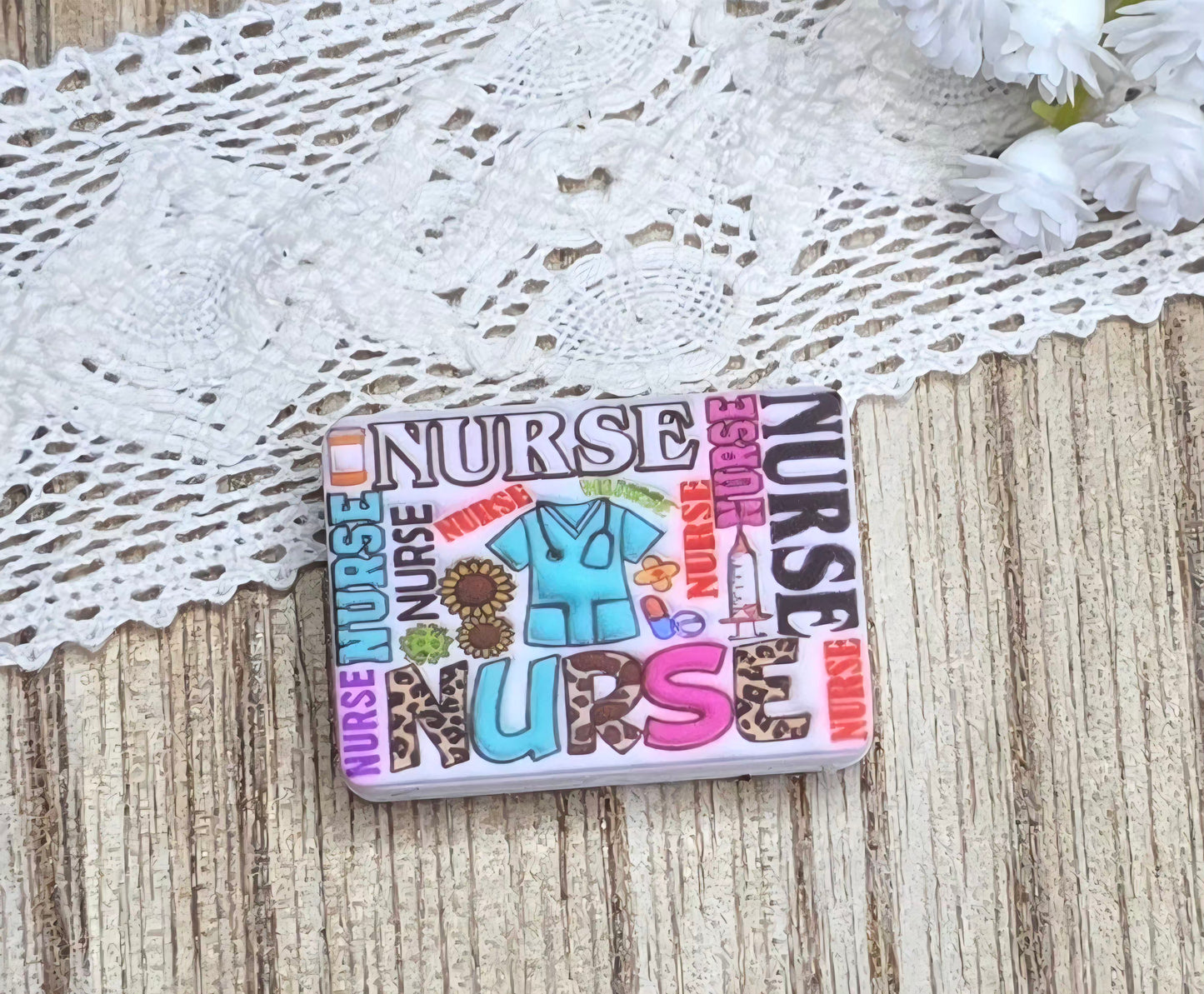 Nurse Life Silicone Focal Bead