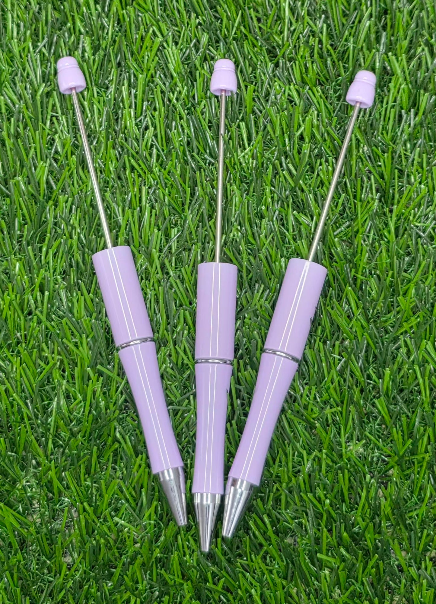Purple Beadable Pen Blank – Black Ink