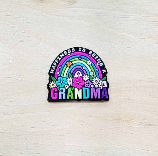 Happiness is being a Grandma silicone focal bead A205