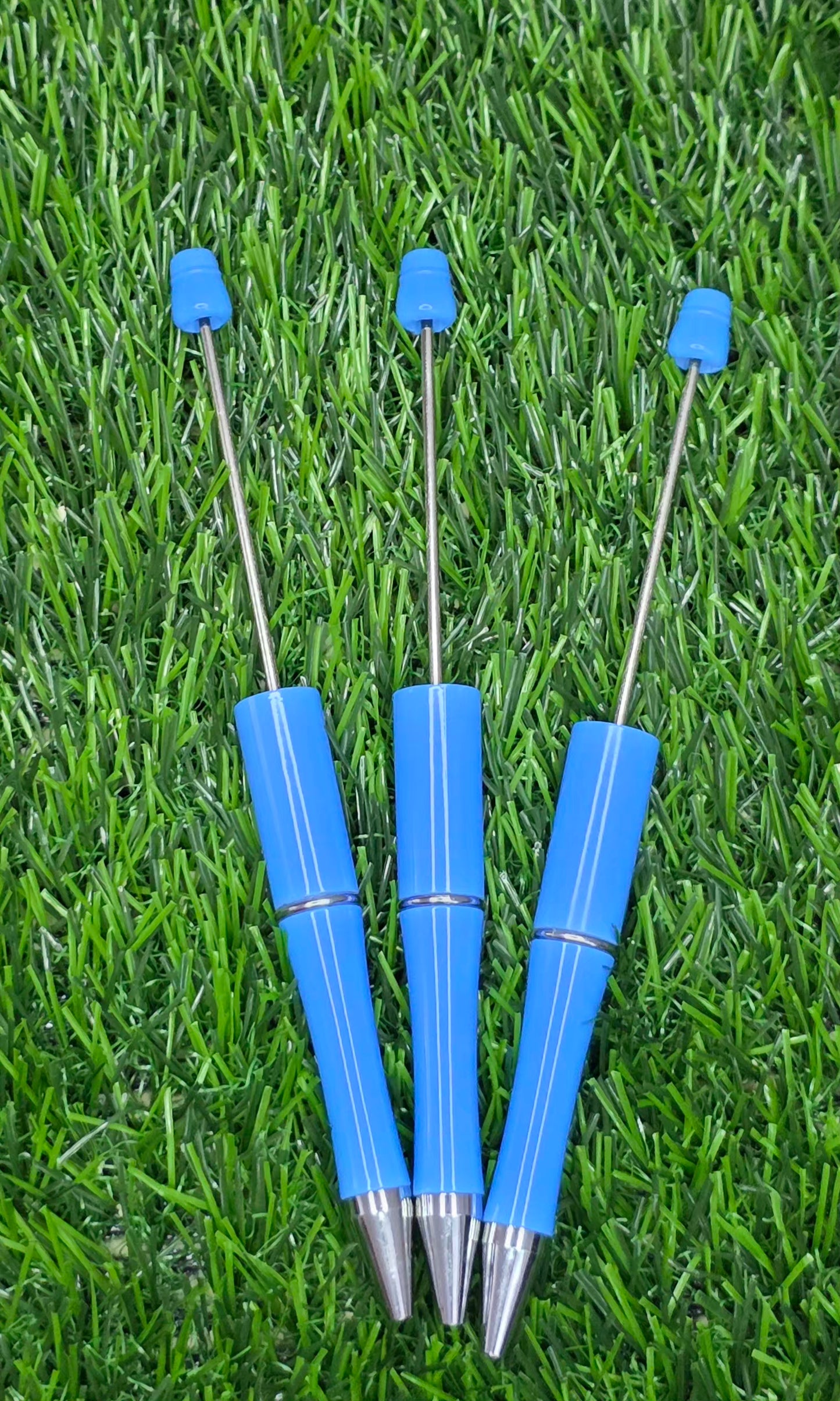 Blue Beadable Pen Blank – Black Ink
