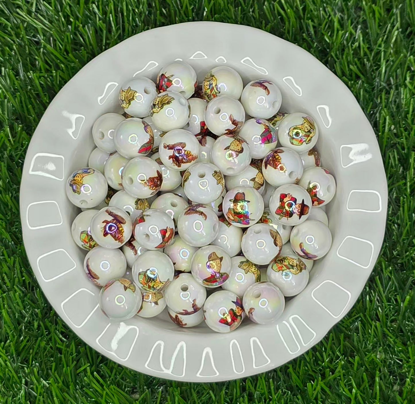 Spooky Villain Character Acrylic Beads – 5 Pack