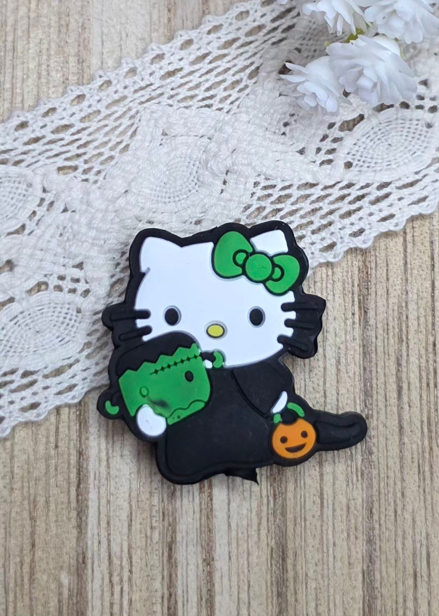 Spooky & Cute Kitty Silicone Focal Bead