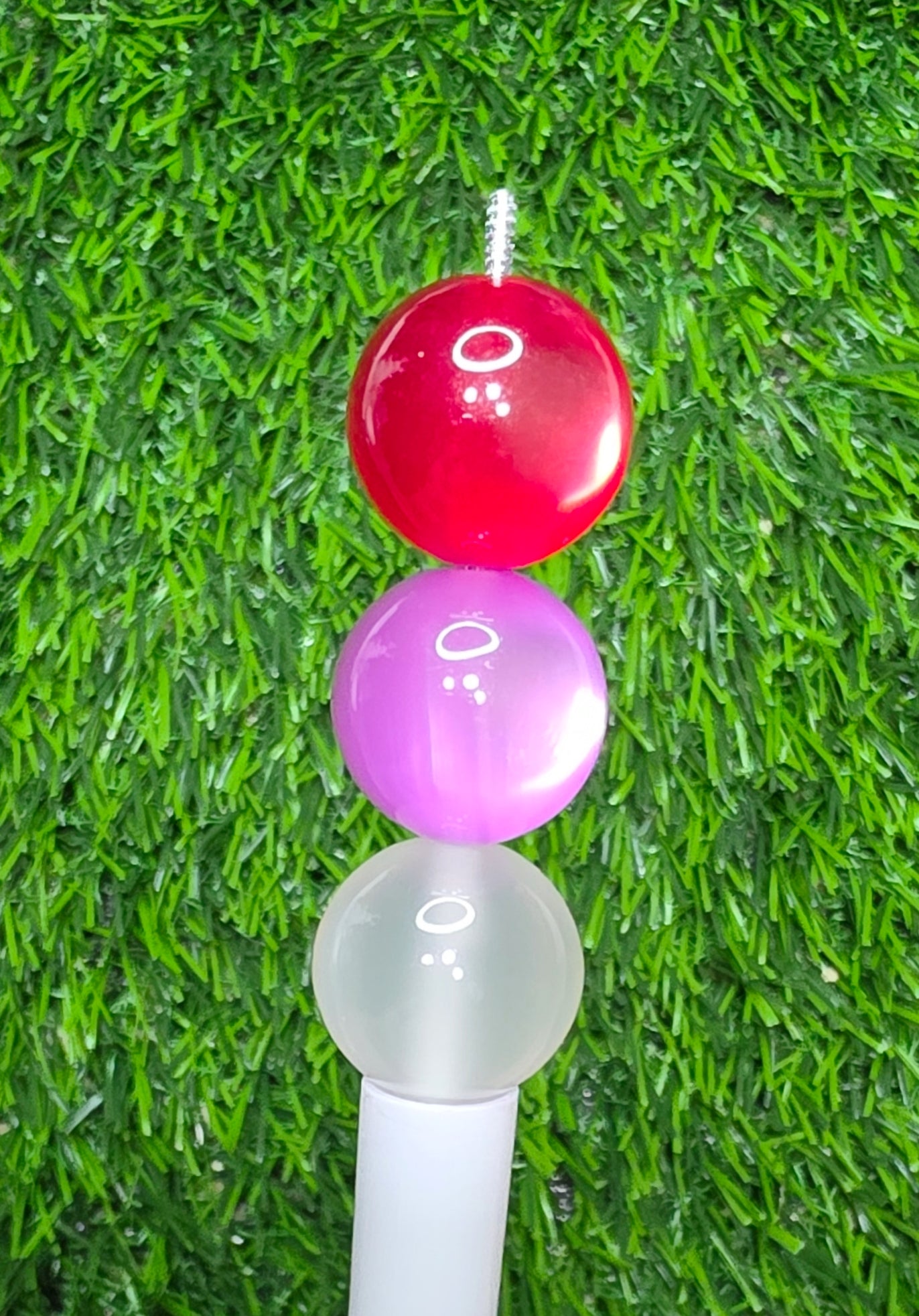 Cat eye beads, acrylic beads 20mm, 5pcs Randomly mixed.