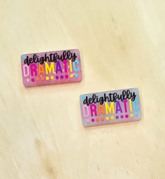 Delightfully dramatic silicone focal bead A583