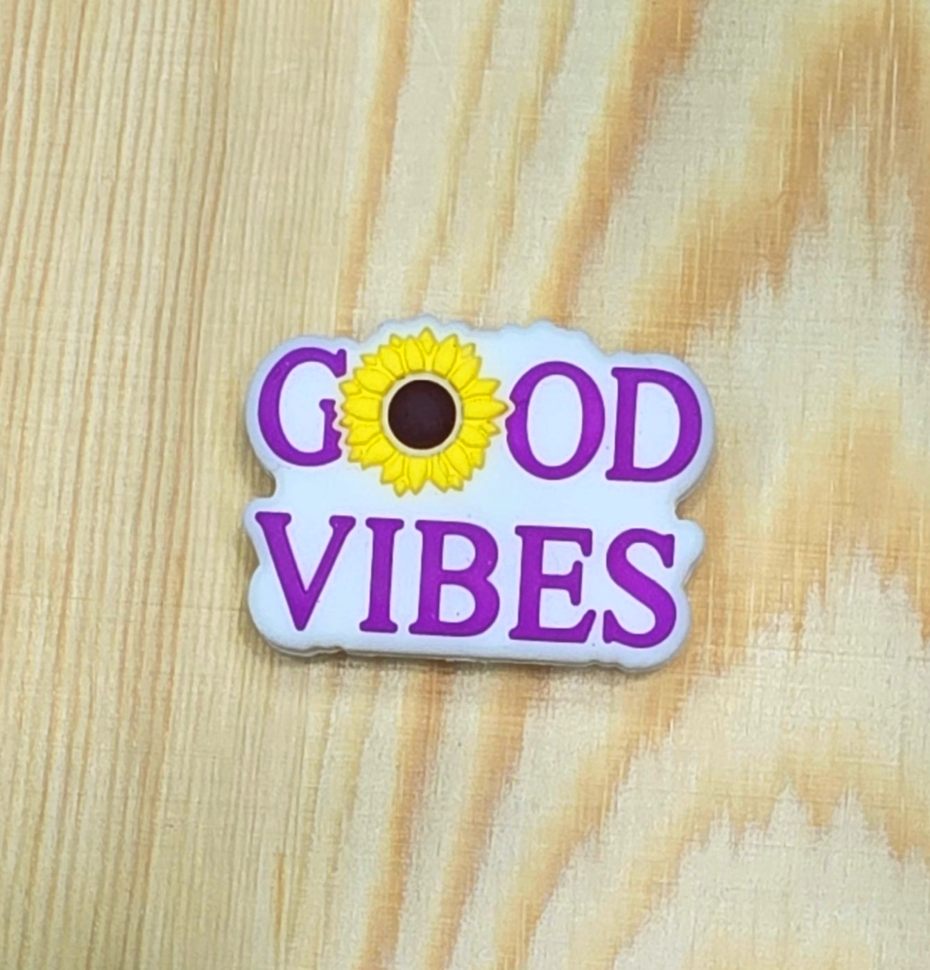 Good vibes silicone focal bead - Sunflower focal bead - A110