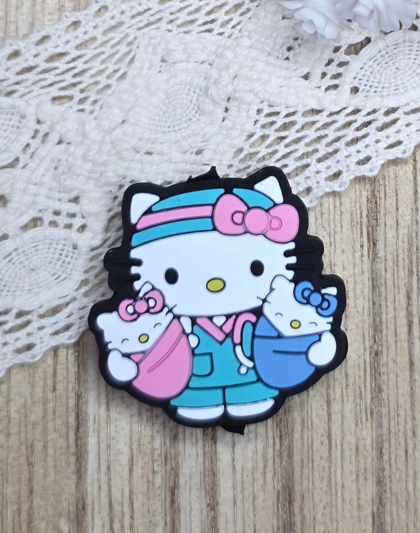 Spooky & Cute Kitty Silicone Focal Bead