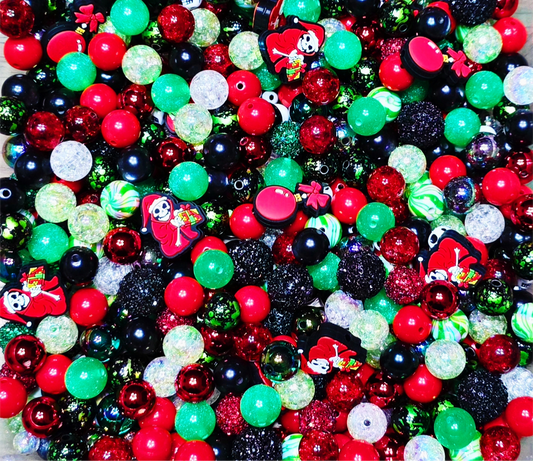 Glow Before Christmas Mix | Glow-in-the-Dark Acrylic Bead Mix | Curated Craft Beads