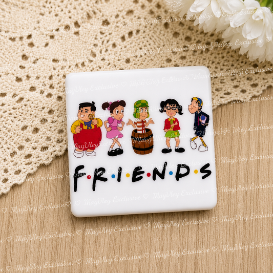 El Chavo Friends Inspired Cartoon Character Silicone Focal Bead
