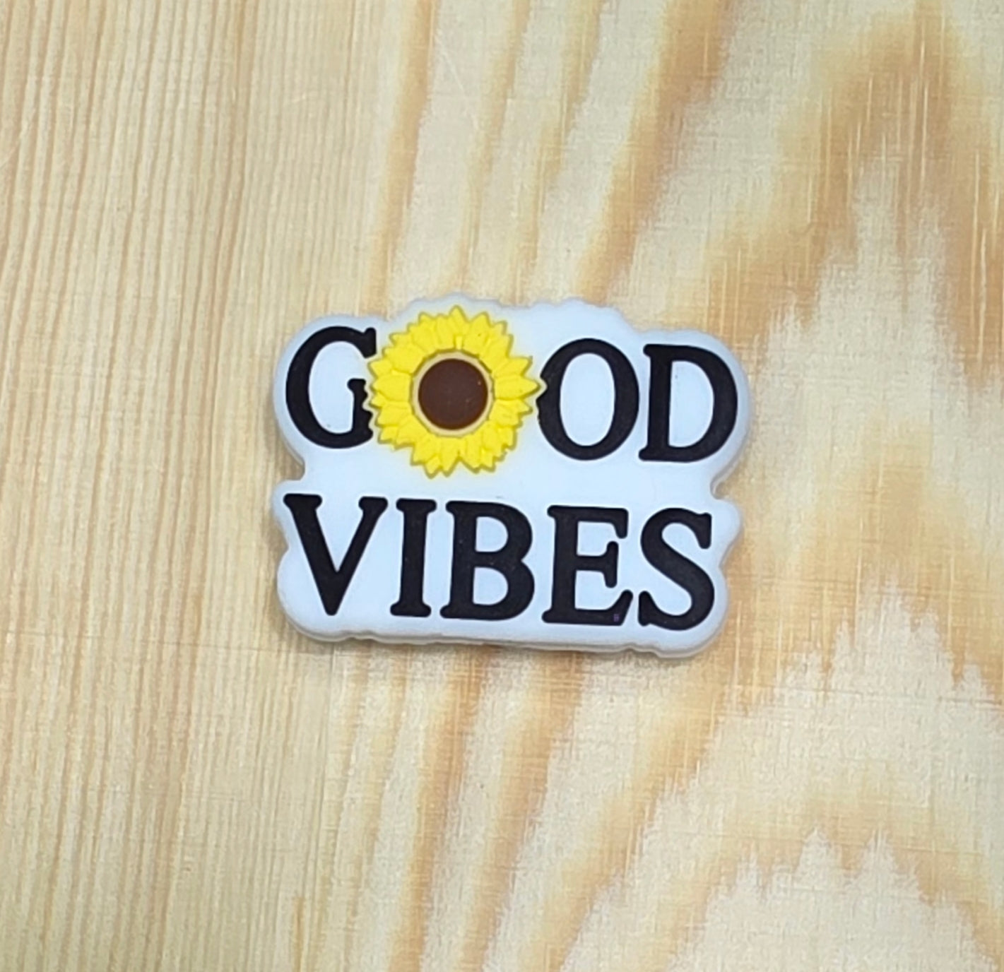 Good vibes silicone focal bead - Sunflower focal bead - A110