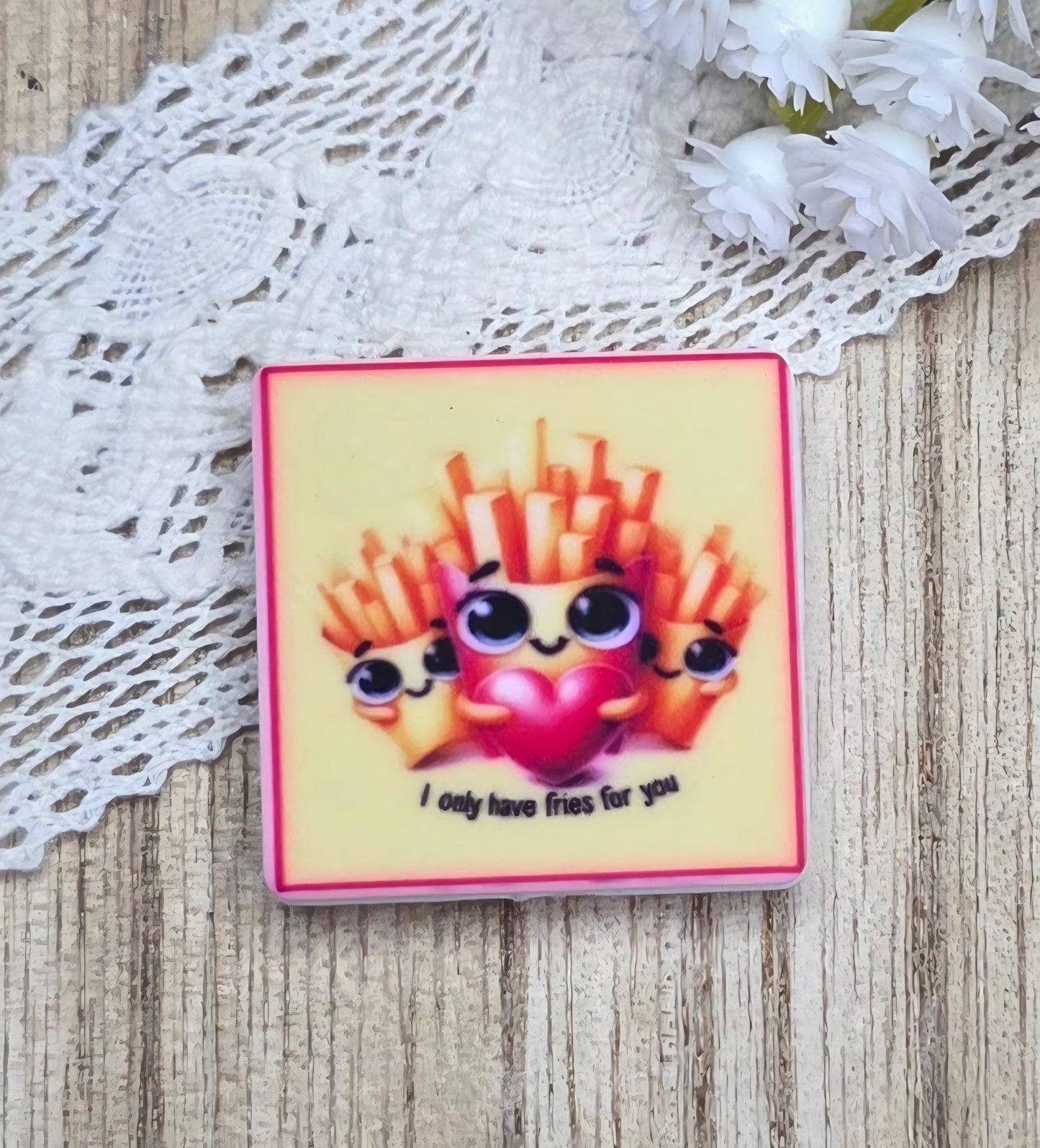 Cute Love Pun Silicone Focal Beads