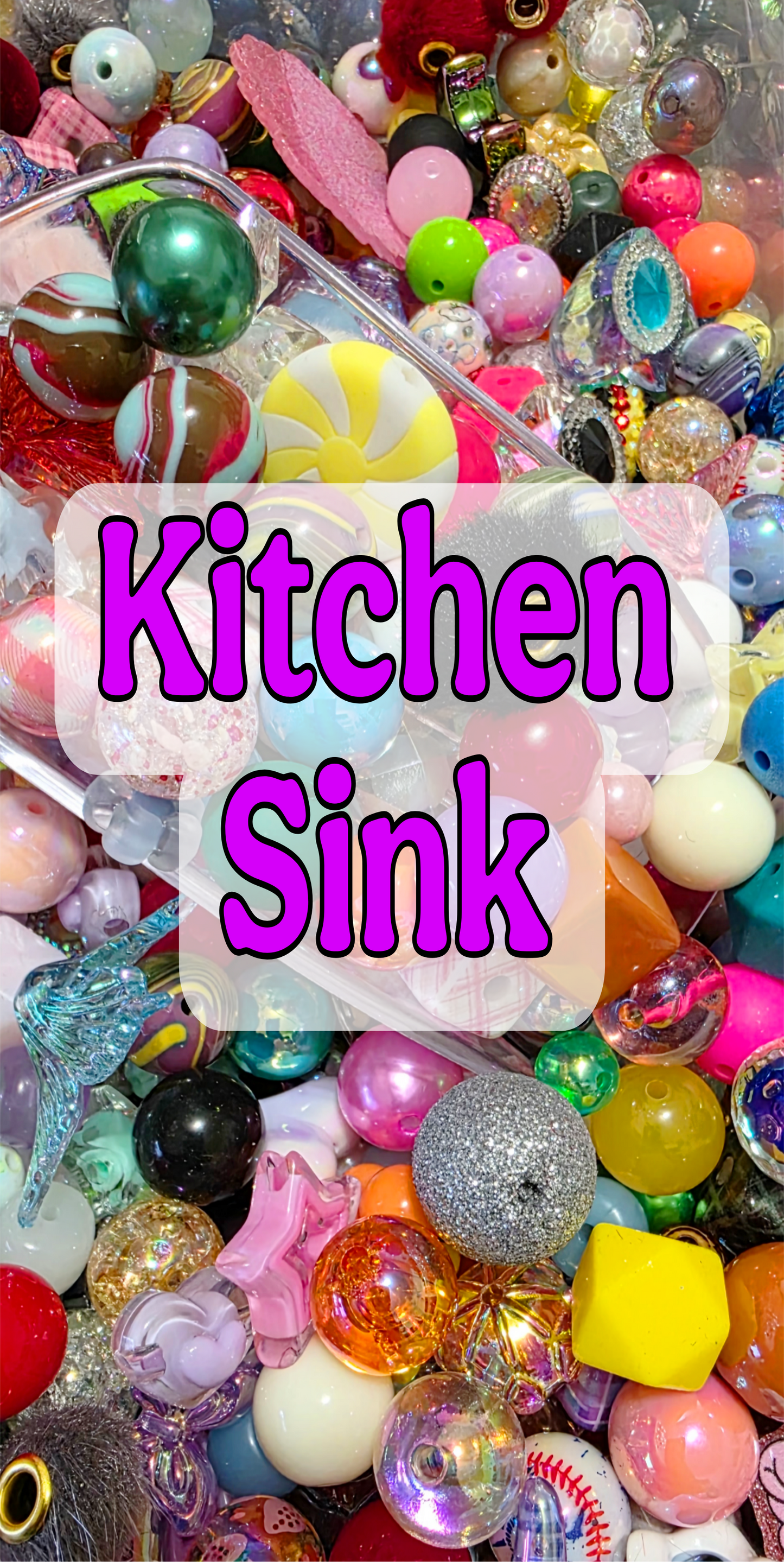 “Kitchen Sink” Bead Mix – Assorted Acrylic Multi Bead Mix | Variety Craft Mix