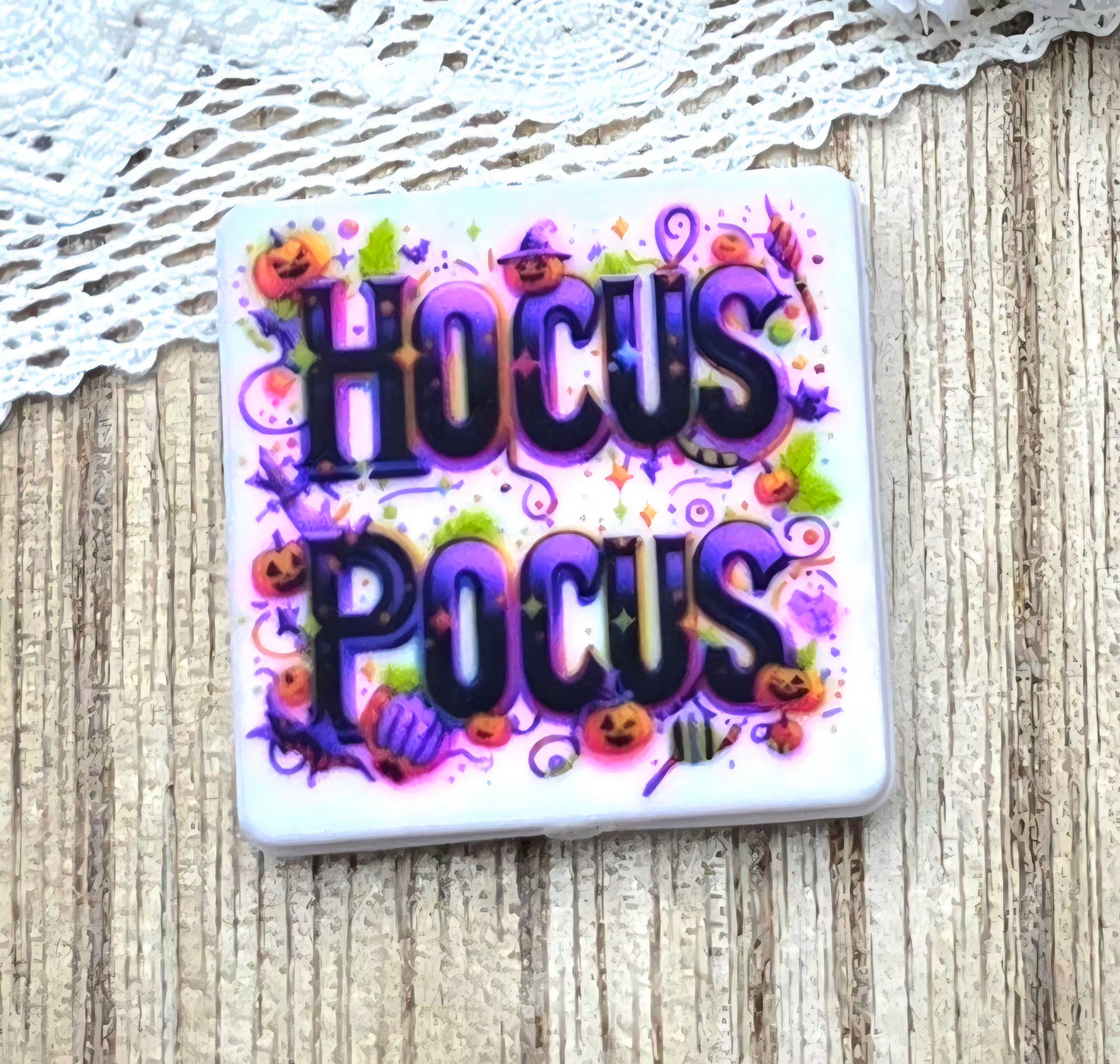 Spooky Hocus Pocus Halloween Silicone Focal Bead