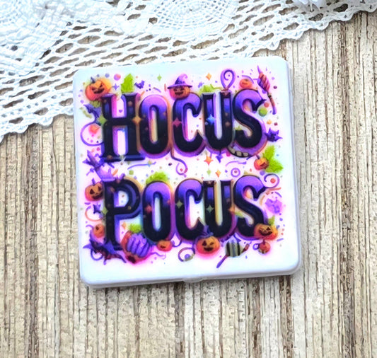 Spooky Hocus Pocus Halloween Silicone Focal Bead