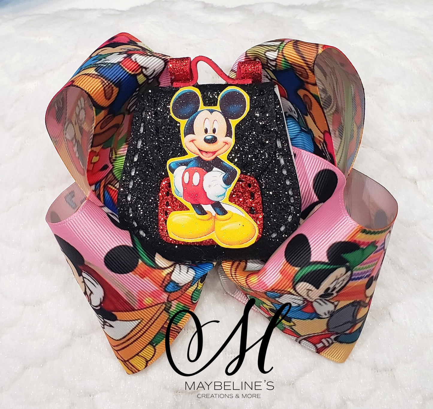 Cartoon school backpack hairbow