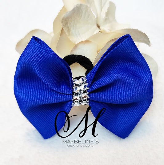 Blue hairbow ponytail for dogs/puppies