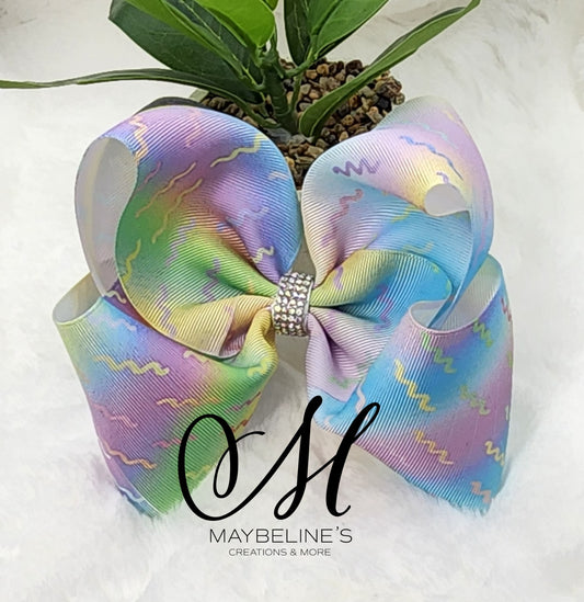 Hairbow with pastel colors